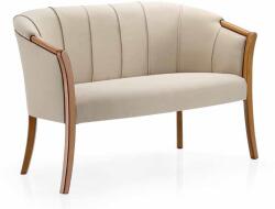 Settimo Canapea Caravella 2 locuri, din lemn, tapitata, 126 cm, in stil contemporan italian (EU410) Canapea