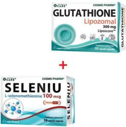 Cosmo Pharm Esențial Redox Protect - GLUTATHIONE 300 30 CPS + SELENIU 10 MCG 30 CPS