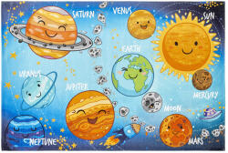 Sympathy Covor Copii Sistem Solar Sympathy 240, Multicolor, Inaltime fir 5 mm (4063074595670) Covor