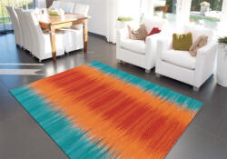 Sunset Covor Modern Sunset 8070, Orange Bleu, Inaltime fir 6 mm (4056216671271) Covor