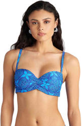 Blu4U Top De Bikini Fără Bretele Cupe D Cu Burete Albastru Ikat (26366583d-25) Costum de baie dama
