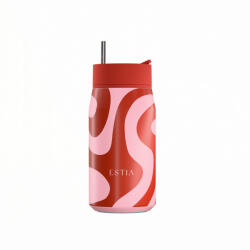 Estia Home Art Lens Save The Aegean Pahar Termos Oțel Inoxidabil Fără BPA 360ml Coral Waves cu Pai 01-43049 (01-43049)