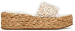 Guess Platforme De Vară Pentru Femei Tip Espadrile Albe FLJBIAFAL04 (FLJBIAFAL04)