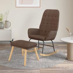 vidaXL Scaun balansoar cu taburet, gri taupe, material textil GartenMobel Dekor (3097713) Balansoar