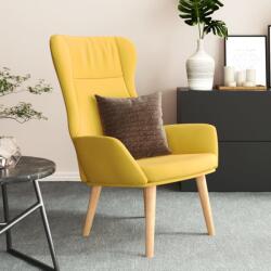 vidaXL Scaun de relaxare, galben mustar, material textil GartenMobel Dekor (341401)