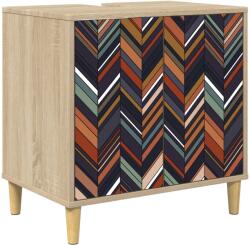 vidaXL Dulap de Baie OMMEN Sonoma 60 x 40 x 60 cm Lemn prelucrat GartenMobel Dekor (8007399)