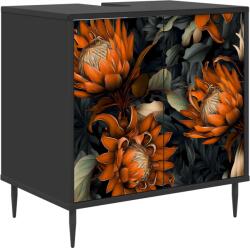 vidaXL Dulap de Baie LOCHEM Stejar Negru 60 x 40 x 61 cm GartenMobel Dekor (8007410)