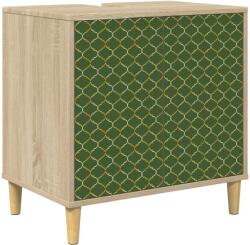 vidaXL Dulap de Baie GELEEN Sonoma 60 x 40 x 60 cm Lemn prelucrat GartenMobel Dekor (8007391)