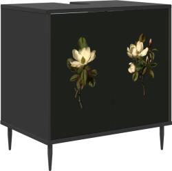 vidaXL Dulap de Baie BREMEN Stejar Negru 60 x 40 x 61 cm GartenMobel Dekor (8007427)