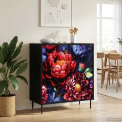 vidaXL Bufet KIEL Stejar Negru 69 x 33 x 76 cm Lemn prelucrat GartenMobel Dekor (8006943) Comoda