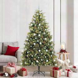 vidaXL Pom de Craciun Artificial cu Ramuri Articulare si Conuri 210 cm GartenMobel Dekor (3395101)