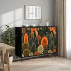 vidaXL Bufet ZAANDAM Stejar Negru 102 x 33 x 76 cm Lemn prelucrat GartenMobel Dekor (8006980) Comoda