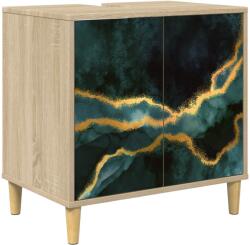 vidaXL Dulap de Baie WIJHE Sonoma 60 x 40 x 60 cm Lemn prelucrat GartenMobel Dekor (8007394)