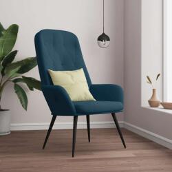 vidaXL Scaun de relaxare, albastru, catifea GartenMobel Dekor (341204)
