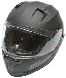 Speedway 1978 Casca Moto Integrala Negru Mat cu Viziera Transparenta si Ochelari de Soare Integrati, Marimea XL, Omologare ECE (C47212)
