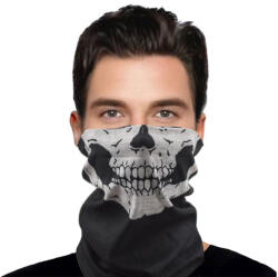 AFM Bandana Multifunctionala Skull Tip Buff Fular Tubular, Cagula si Masca Fata Pentru Moto, Airsoft, Bicicleta, Drumetii si Outdoor (C47106)