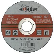 Evotools Disc abraziv pentru tăiat metal, destinat polizoarelor unghiulare mici de 115 mm. Are diametrul exterior de 115 mm și grosimea de 1, 2 mm, iar diametrul interior (de prindere) este de 22.2 mm. Grosime Disc de taiere
