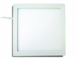 Delux DEL1277 deLux LED panel, 12W, 840Lm, 4000K, négysz. , kiv. : 160x160mm, 170x170x20mm, sülly. , 110-265V, 55x2835SMD, (DEL1277)