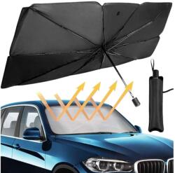 EMC ONSHOP Parasolar Auto Tip Umbrelă, Protecție UV și Termică, Pliabil, Dimensiuni 113 x 65 cm, Argintiu/Negru (ZX1MR13QWS580)