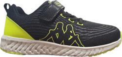 Kappa 95K0043004 Gyerek tornacipő black / lime 32