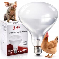 Berge Infravörös sugárzó Fűtőizzó 150W E27 R125 Átlátszó (Promiennik Podczerwieni Żarówka Grzewcza 150W)