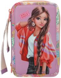 TOPModel Penar TopModel echipat cu 3 fermoare si breloc Girl Power (4010070703240) Penar
