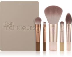 Real Techniques New Nudes On The Glow Mini Brush Kit ecset szett utazásra 6 db
