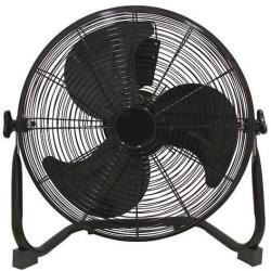 EUROLAMP Ventilator de podea, 90 W/230 V, diametru 40 cm, negru (EU0677)