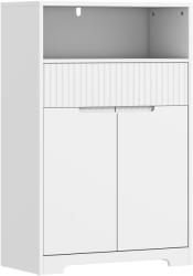 HomCom Dulap de sub Attributebaie Compact cu Sertar, 60x30x80 cm, Alb | Aosom Romania (834-955V00WT)