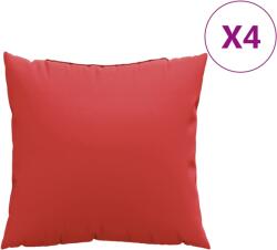 vidaXL kanapé párnák, 4 db, piros, 60x60 cm, textil, 4 kg (377793)