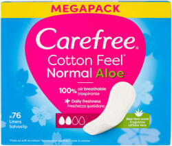 Carefree Cotton Feel Normal tisztasági betét aloe vera illattal 76 db - ecofamily