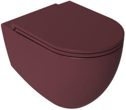 SAPHO WC, Sapho Isvea Infinity Rimless fali wc 36, 5x53 cm, gesztenyevörös 10NF02005-2R - mozaikkeramia