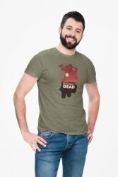 D&B Férfi/Unisex Póló MO00073 Walking Dead Katonai zöld-Méret XL (MO00073WalkingDeadMilitaryXL)