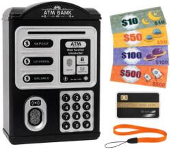 Verk 18319 gyermek ATM persely PIN-kóddal és bankkártyával, fekete