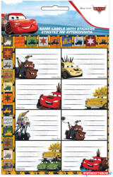 Disney Verdák Road füzetcímke matricával 16 db-os (JAV_GIM77218149)