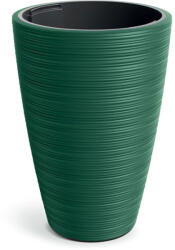 Prosperplast Vena Round Highvirágcserép, 35 cm - fenyőzöld (DPVR350-2411U)