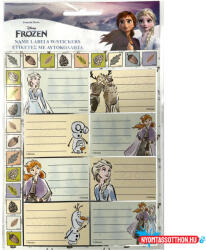 Disney Jégvarázs Adventure füzetcímke matricával 16 db-os (JAV_GIM77180849)