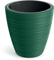 Prosperplast Vena Round Low virágcserép, 40 cm - fenyőzöld (DBVR400-5415C)