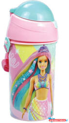 Barbie Sparkle műanyag szívószálas kulacs akasztóval 500 ml (JAV_GIM57122209)