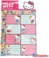 Hello Kitty Play füzetcímke matricával 16 db-os (JAV_GIM77678949)