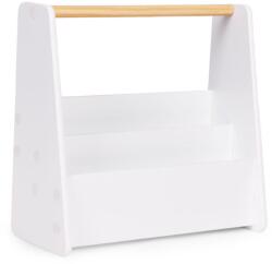 ECOTOYS FH-KF230052 Montessori gyerek könyvespolc, 42, 5×40×18 cm, fehér