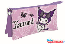 Hello Kitty Kuromi Purple 3 rekeszes tolltartó 22 cm (JAV_MSL706711)