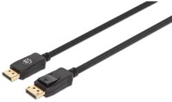Manhattan DisplayPort HDMI Átalakító kábel fonott Fekete 1m 353595 (353595)