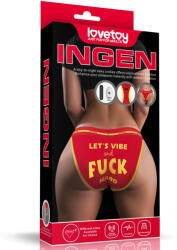  Printed Vibrating Sexy Panties XL/2XL (34 - 38 inch waist) - adultshopone