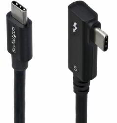 StarTech - 80 cm derékszögű Thunderbolt 5 kábel, 80 Gbps/Akár 120 Gbps, 240 W PD, 8K 60Hz - TBLT5MM80CM240WRA (TBLT5MM80CM240WRA)