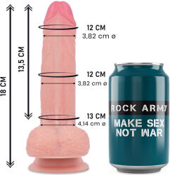 Rock Army ROCKARMY - prémium, valósághű 18 cm-es szilikon vibrátor