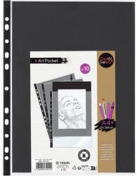 Viquel Creativ Gallery prezentációs irattartó fólia, A4, fekete papír, 10 db (561010-06)