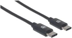 Manhattan USB 2.0 Type C Összekötő Fekete 1m 353342 (353342)