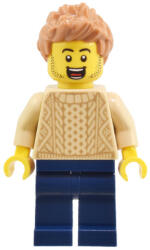 LEGO® Minifigurák Felnőtt férfi barna, kötött pulóverben twn503 (twn503)