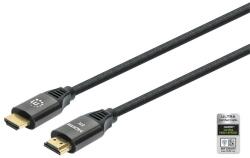 Manhattan Kábel - HDMI to HDMI (HDR, HEC, ARC, 8K60Hz, 4K120Hz, HDR, 3m, 48Gbps Fekete) 355957 (355957)
